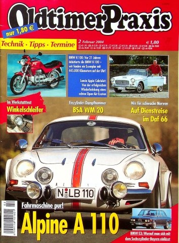 Deckblatt Oldtimer Praxis (02/2004)